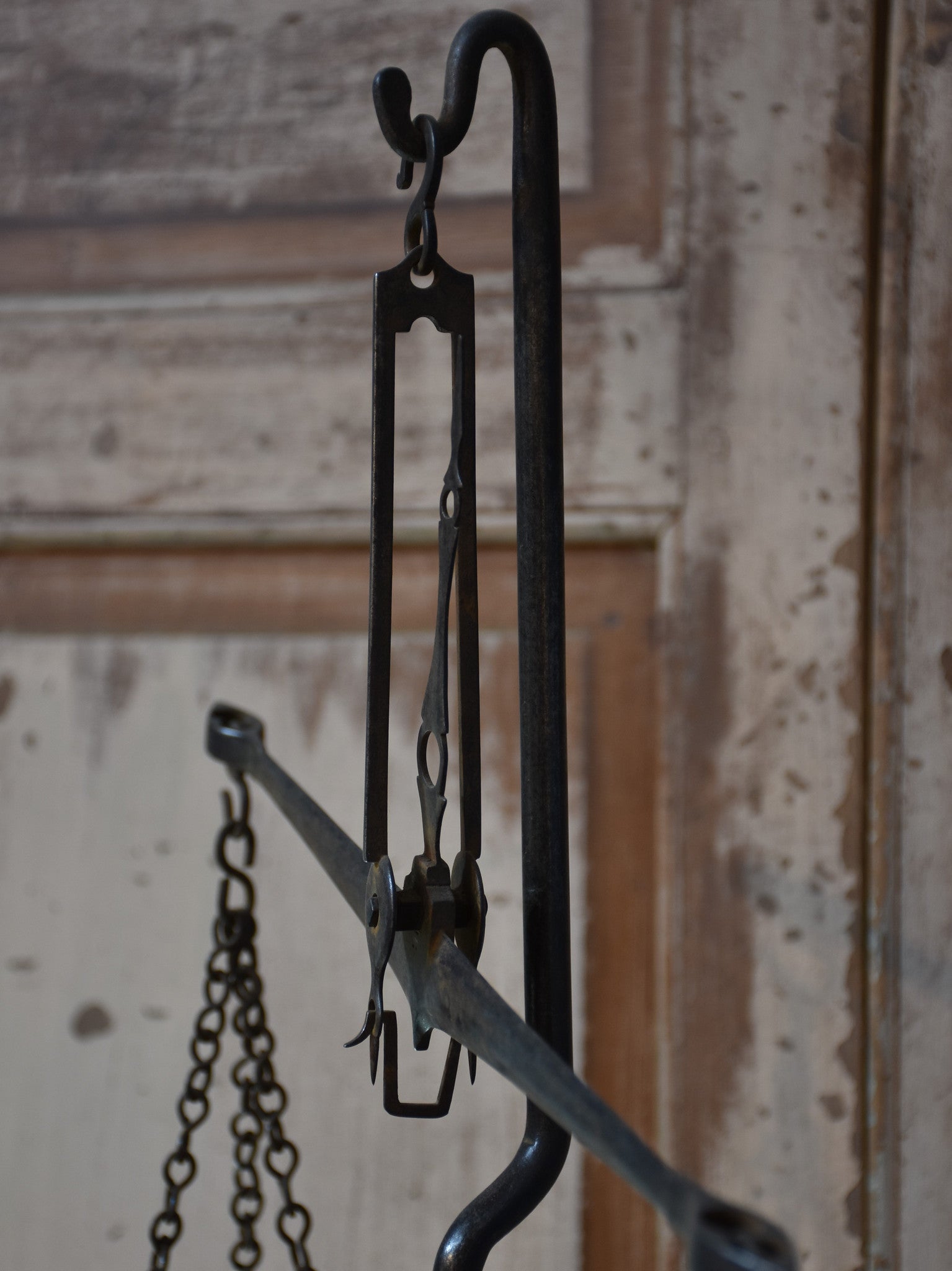 Pair of Antique French Épicerie scales