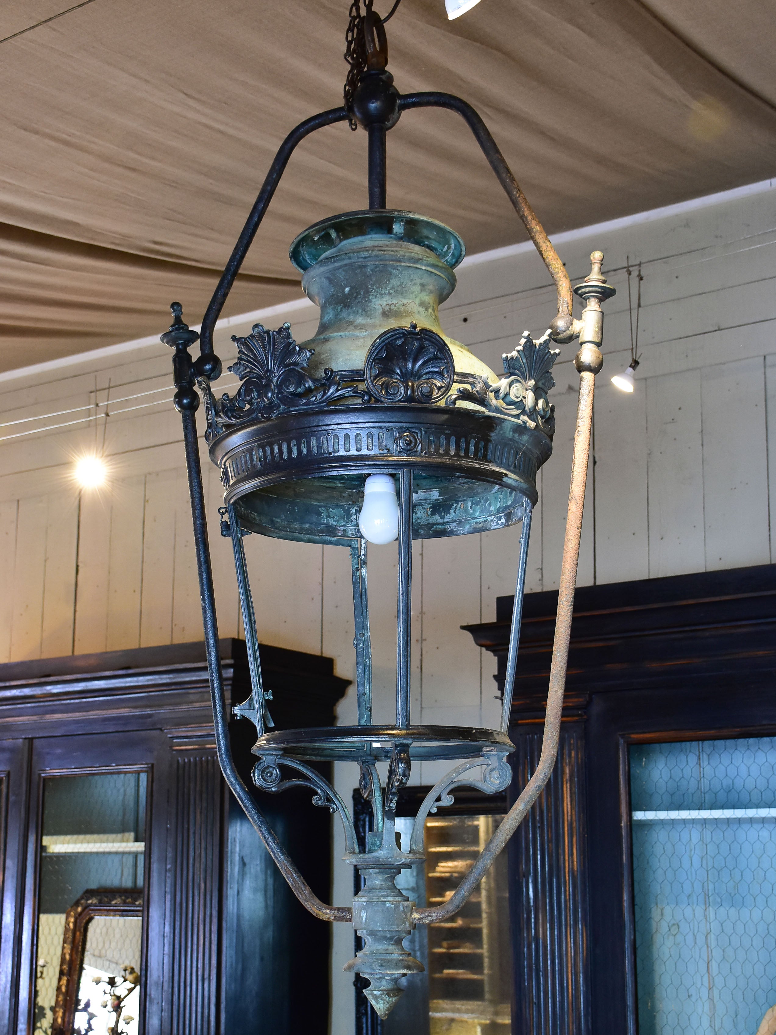 Very large 19th century French lantern