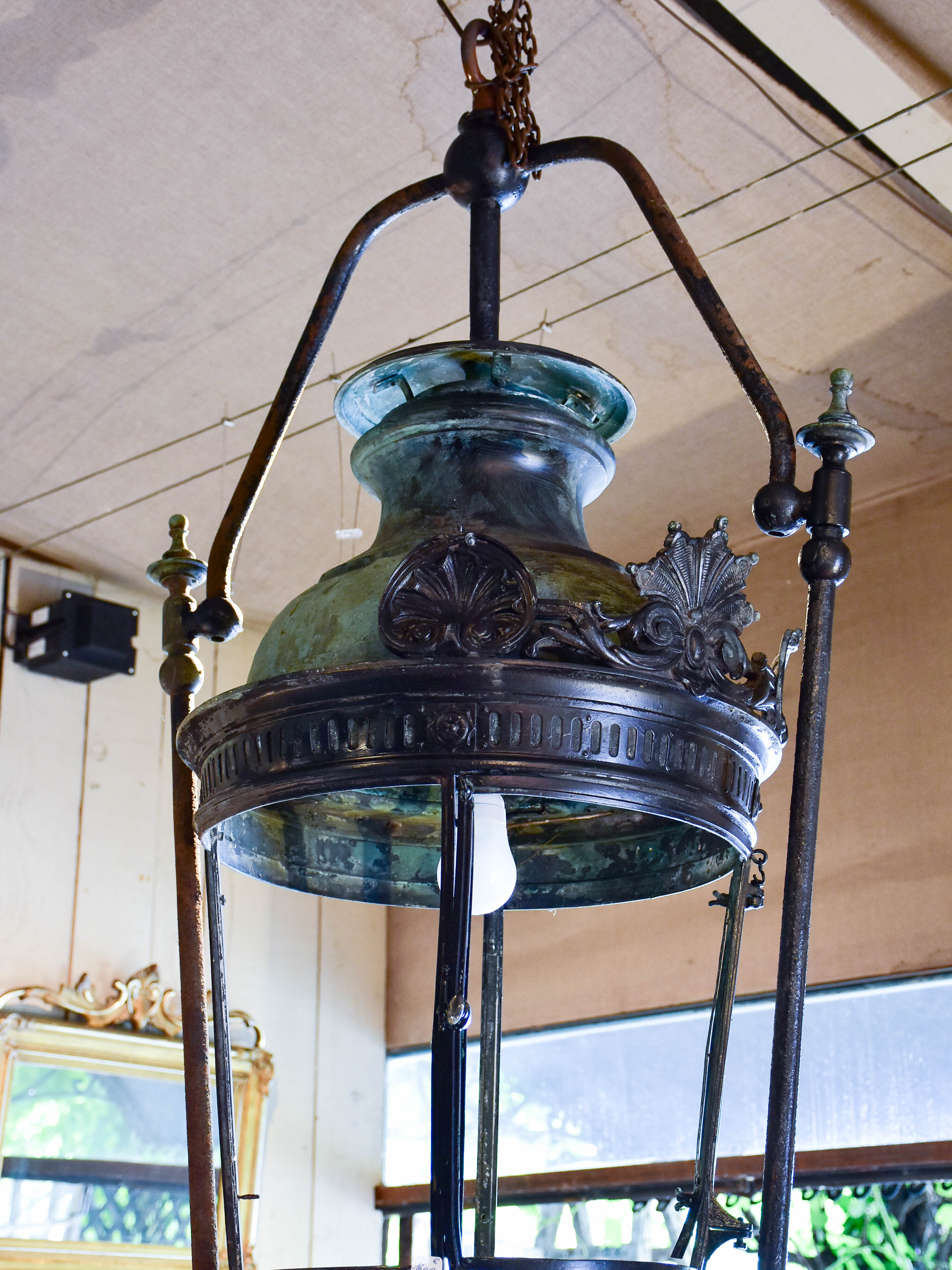 Very large 19th century French lantern