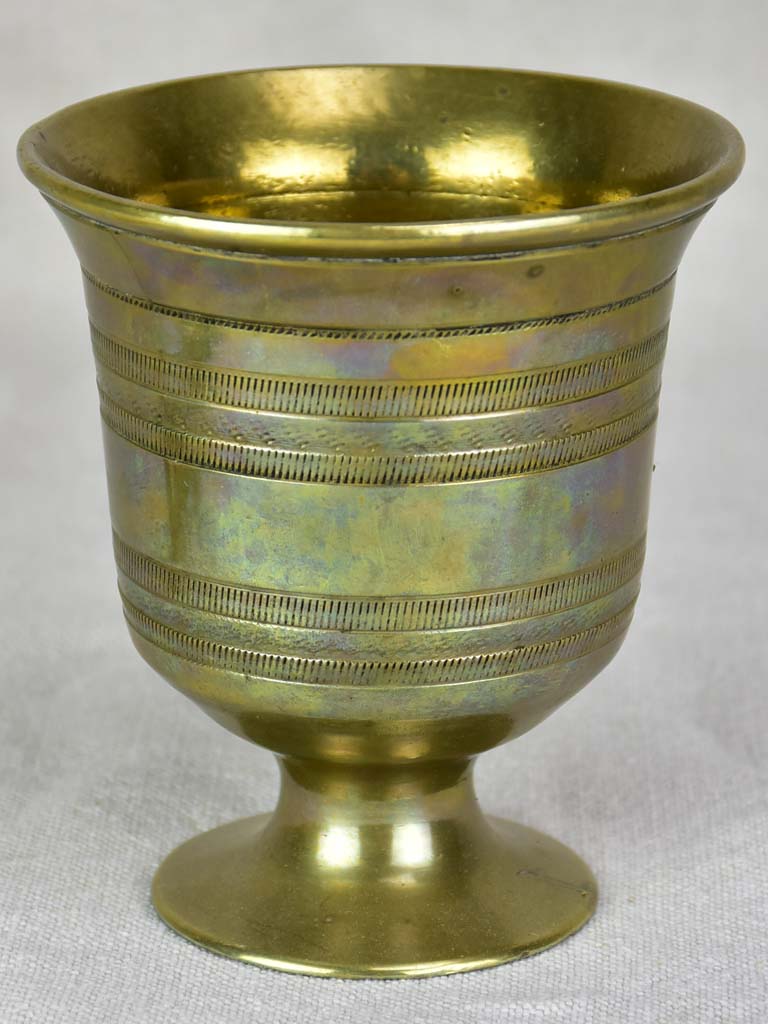 Bronze apothecary mortar from a pharmacy 4¾"