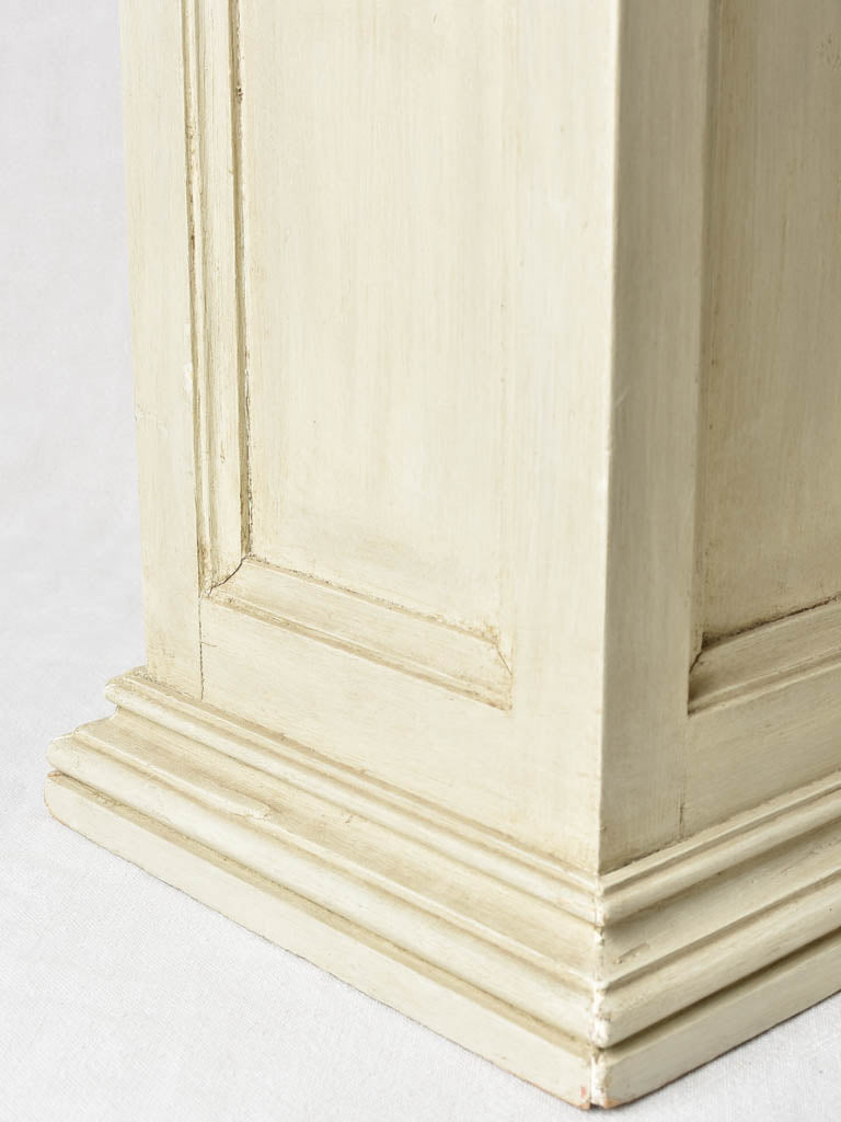 Vintage French oak vase pedestals