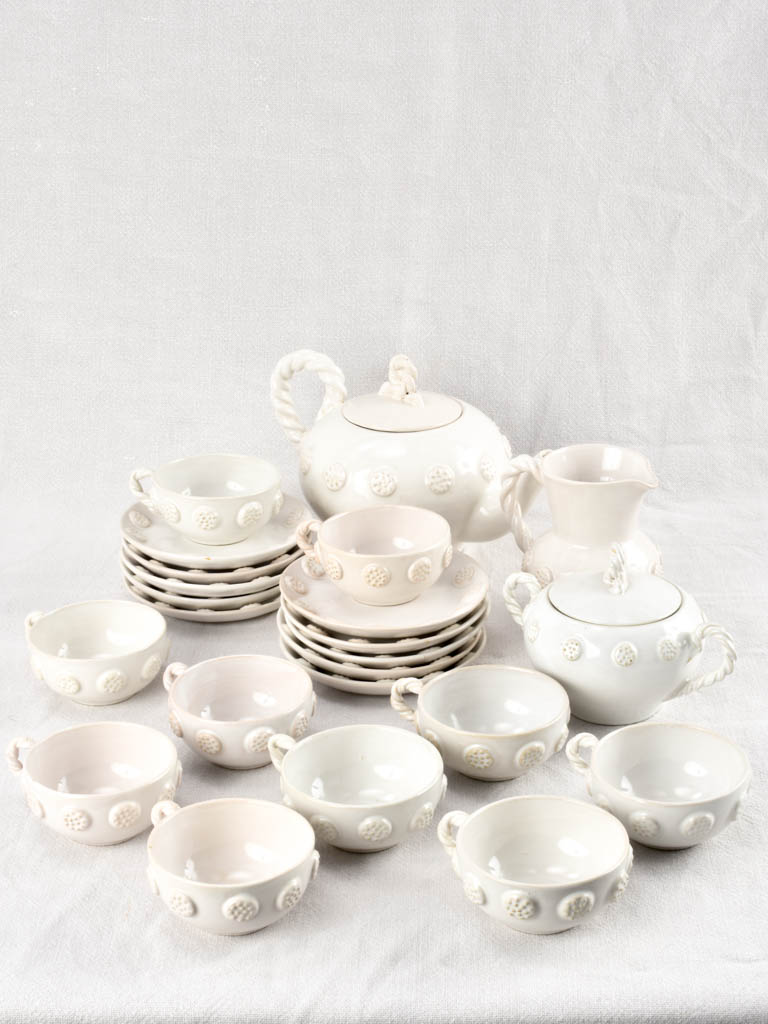 1950s Émile Tessier tea set for 10