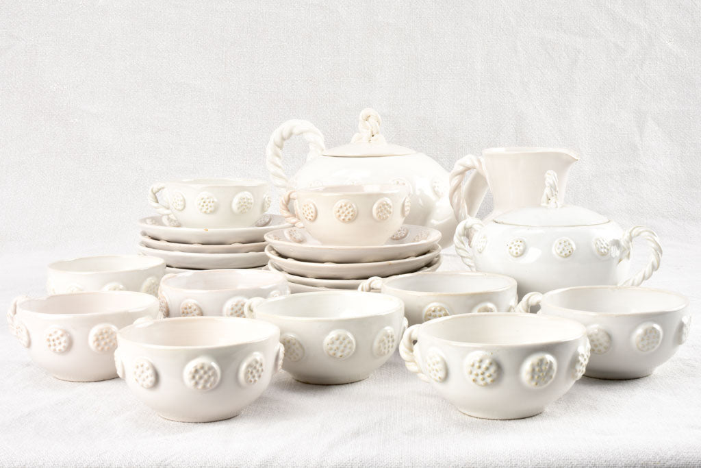 1950s Émile Tessier tea set for 10