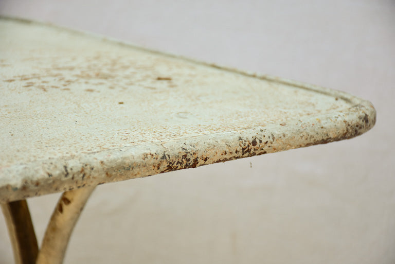 19th Century French garden table with white patina - Saint Sauveur Arras 20" x 39¾"