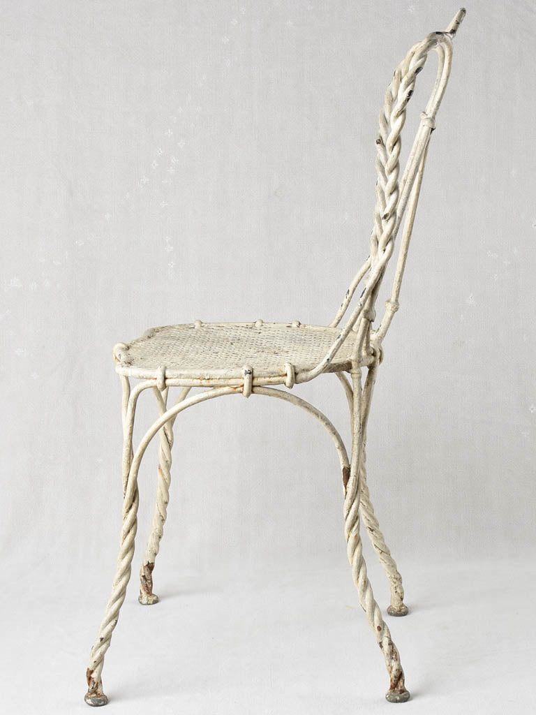 Vintage, Wrought-Iron, French Garden Seat