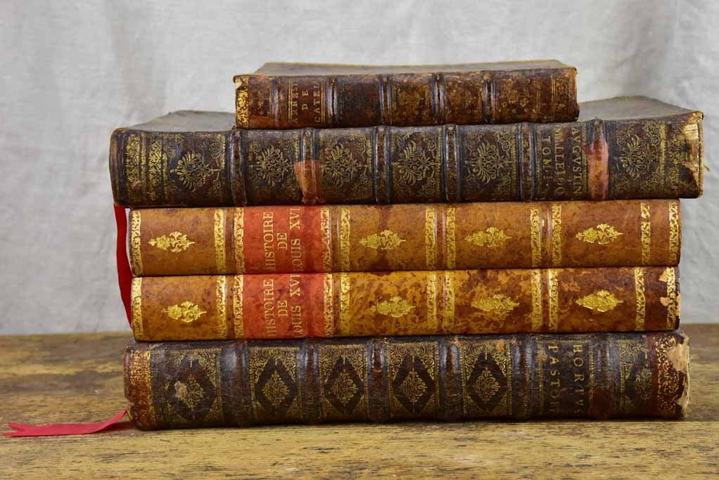 Antique French secret storage books