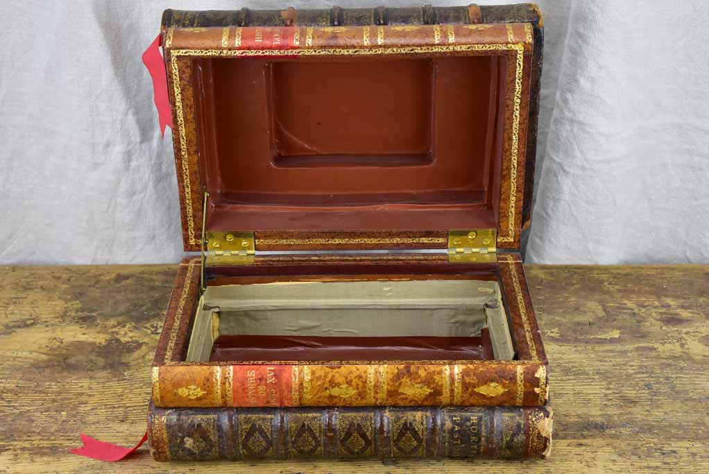 Antique French secret storage books