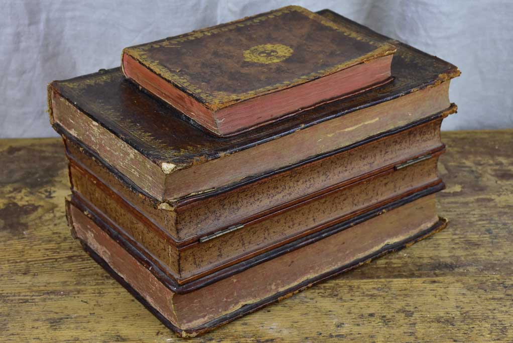 Antique French secret storage books