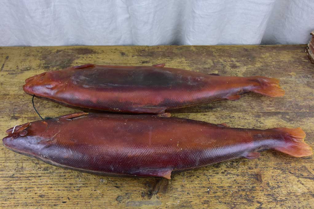 Two vintage fish - rubber