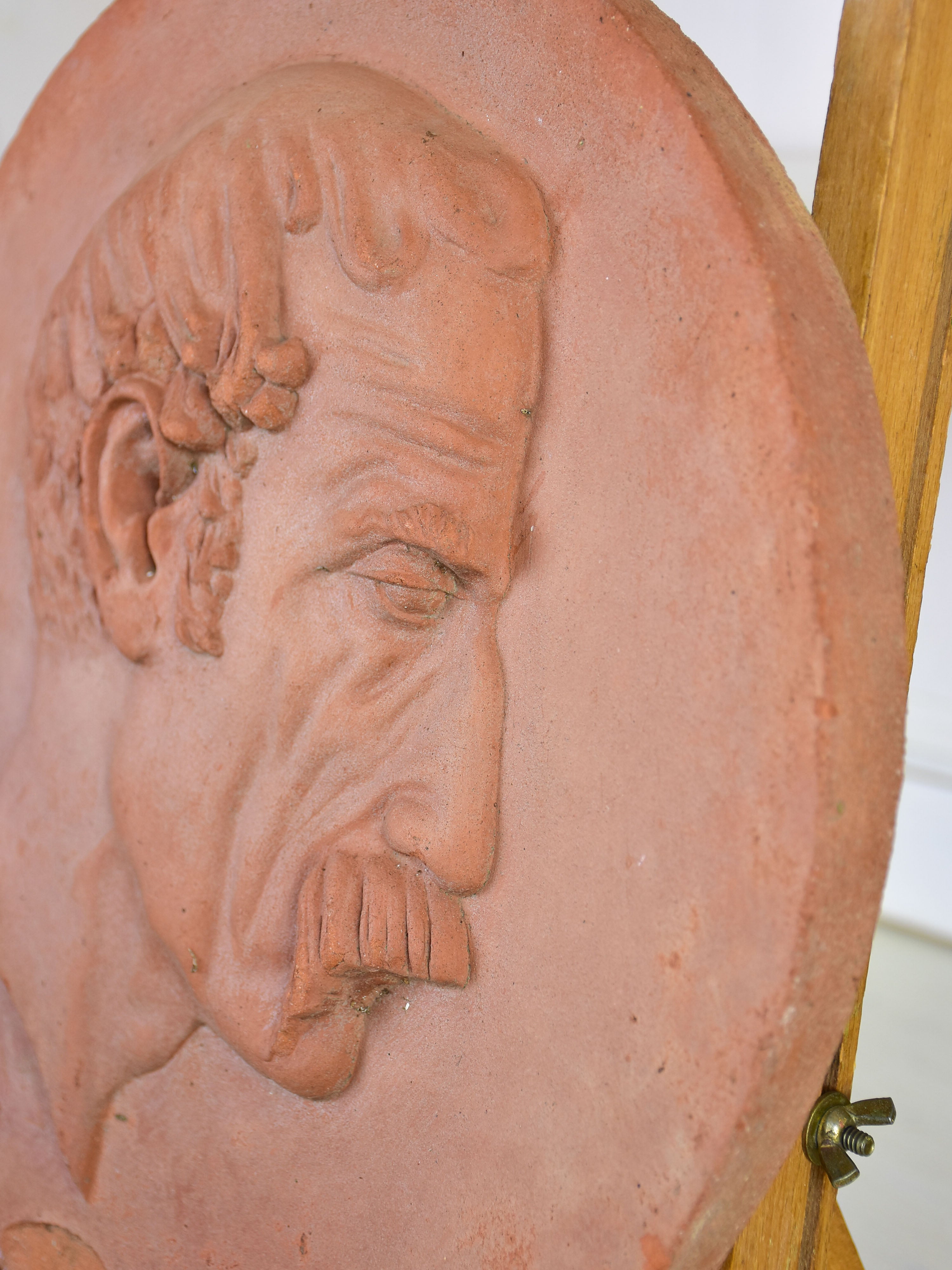 Historic French Terra Cotta Medallion