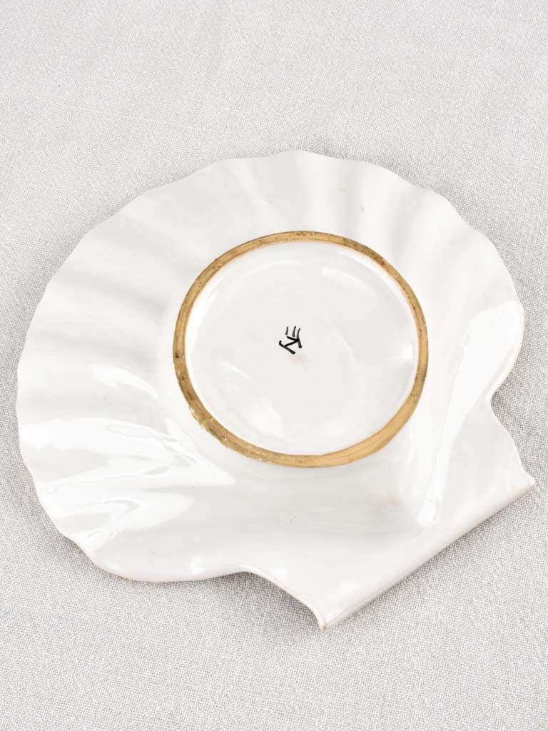 Pure white Émile Tessier serving dish