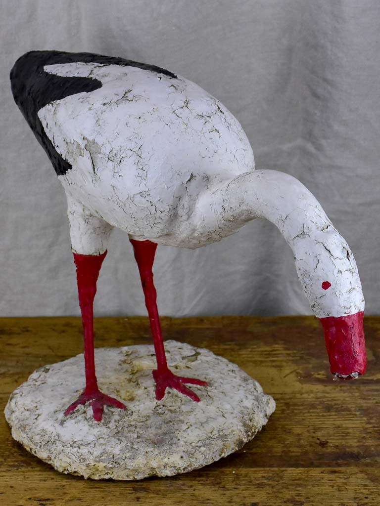 Large vintage bird sculpture