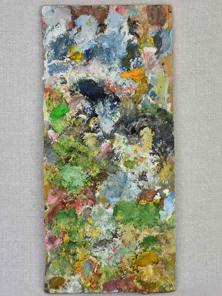 Small rectangular French artist's paint palette 5" x 11"