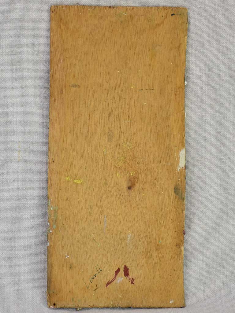 Small rectangular French artist's paint palette 5" x 11"