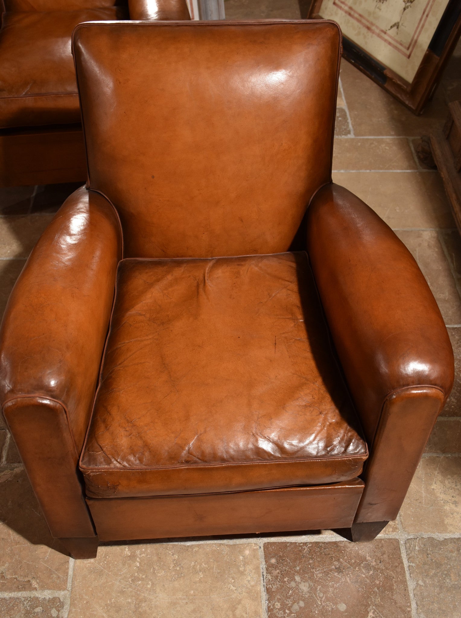 Pair of original French club chairs - 1950’s