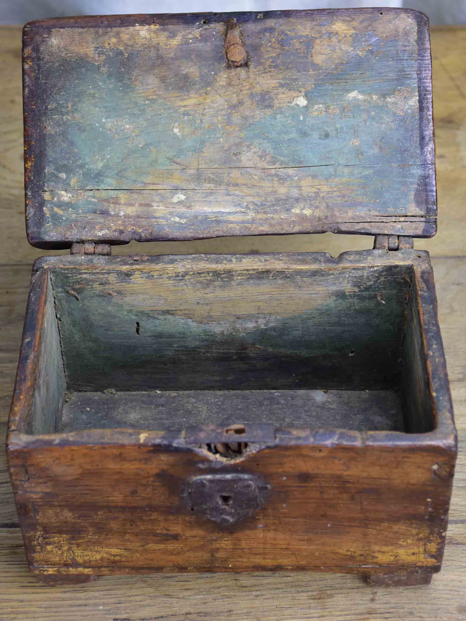 17th Century French jewelry box / trunk