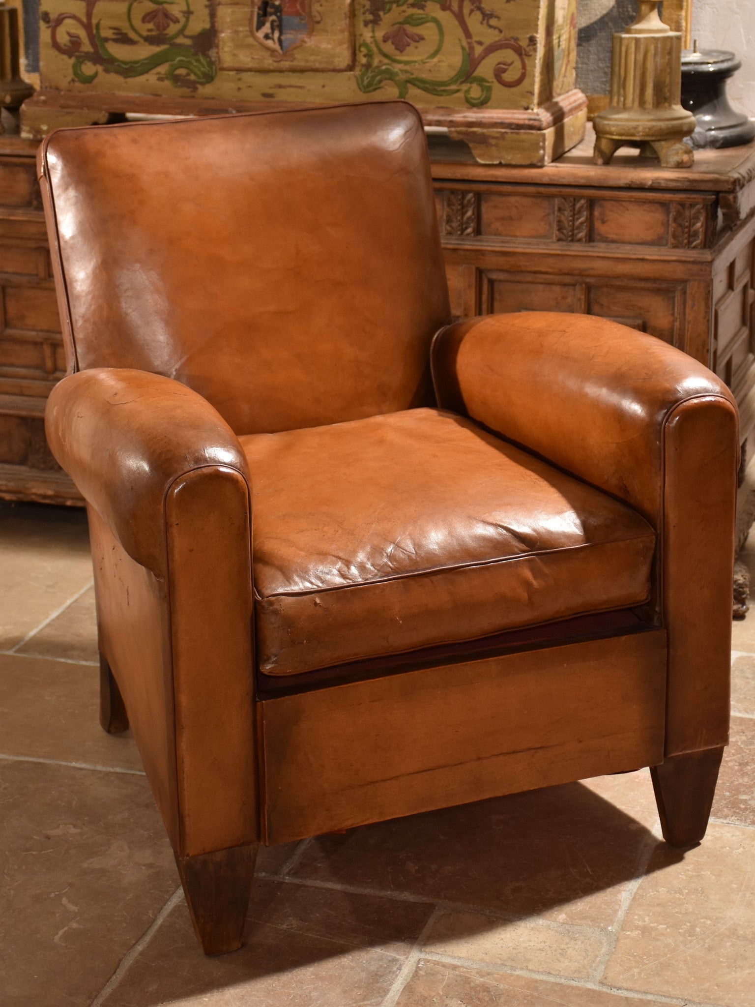 Pair of original French club chairs - 1950’s