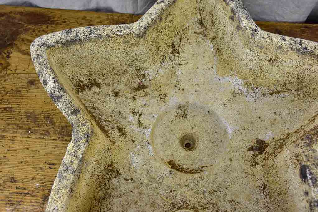 Five Mid century star shaped garden planters