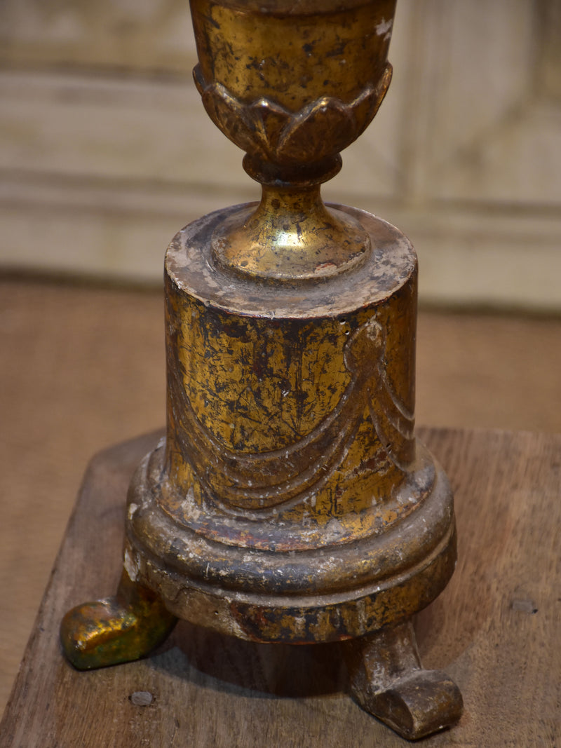 Pair of 19th century Italian candlestick lamps