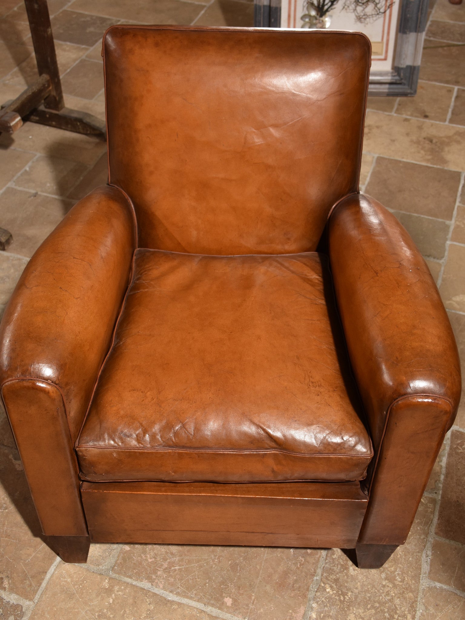 Pair of original French club chairs - 1950’s