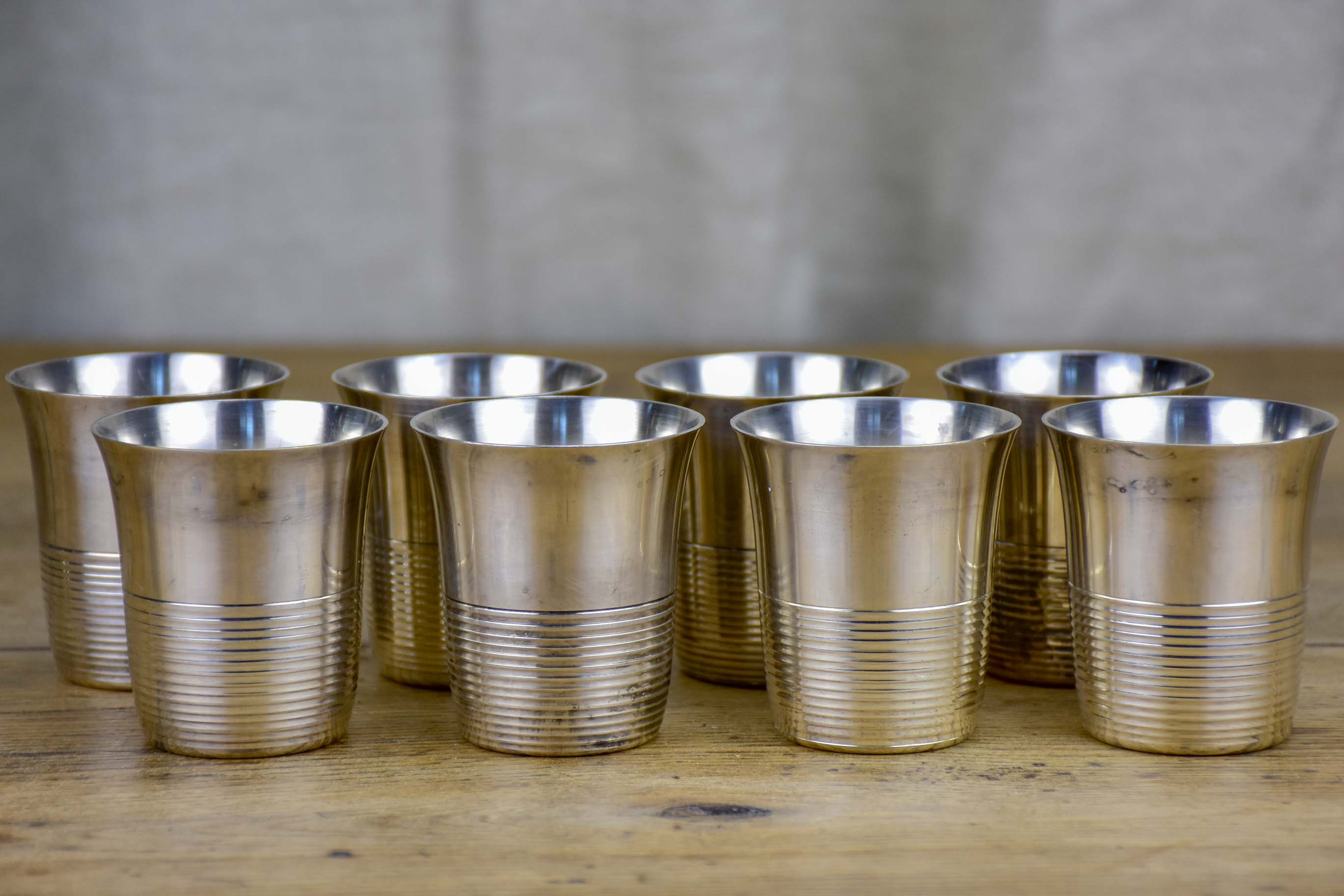 Set of six  antique French children's cups