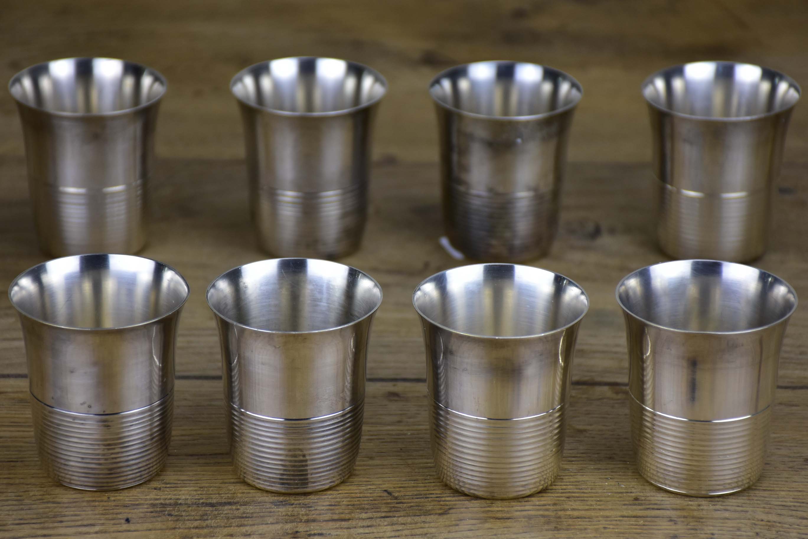 Set of six  antique French children's cups