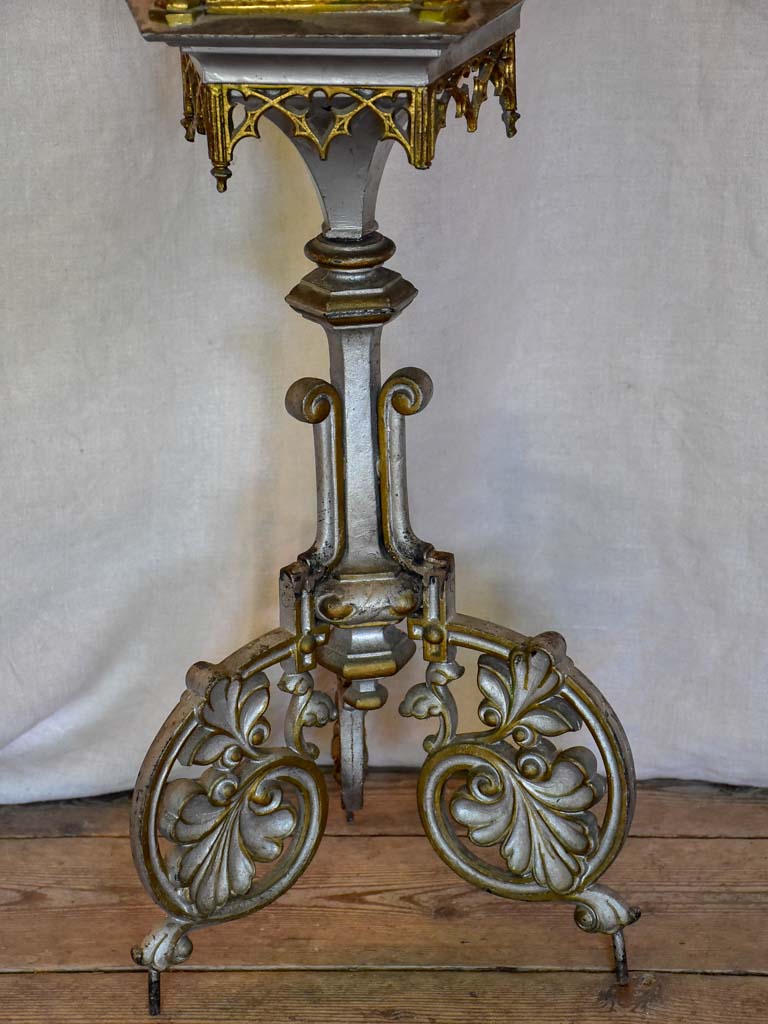 18th Century church lantern with original glass