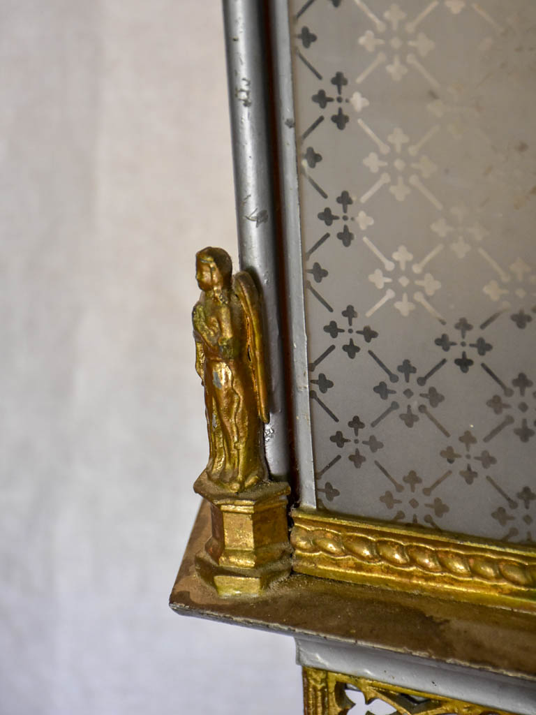 18th Century church lantern with original glass