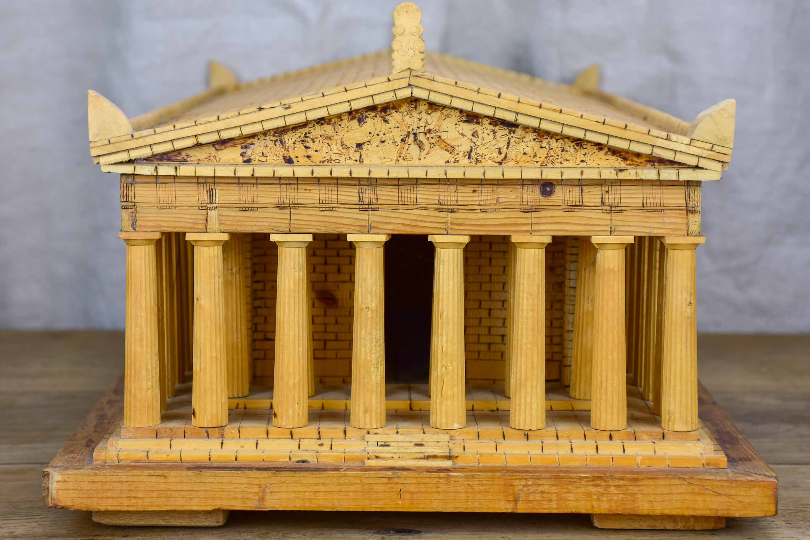 Vintage scale model of the Parthenon