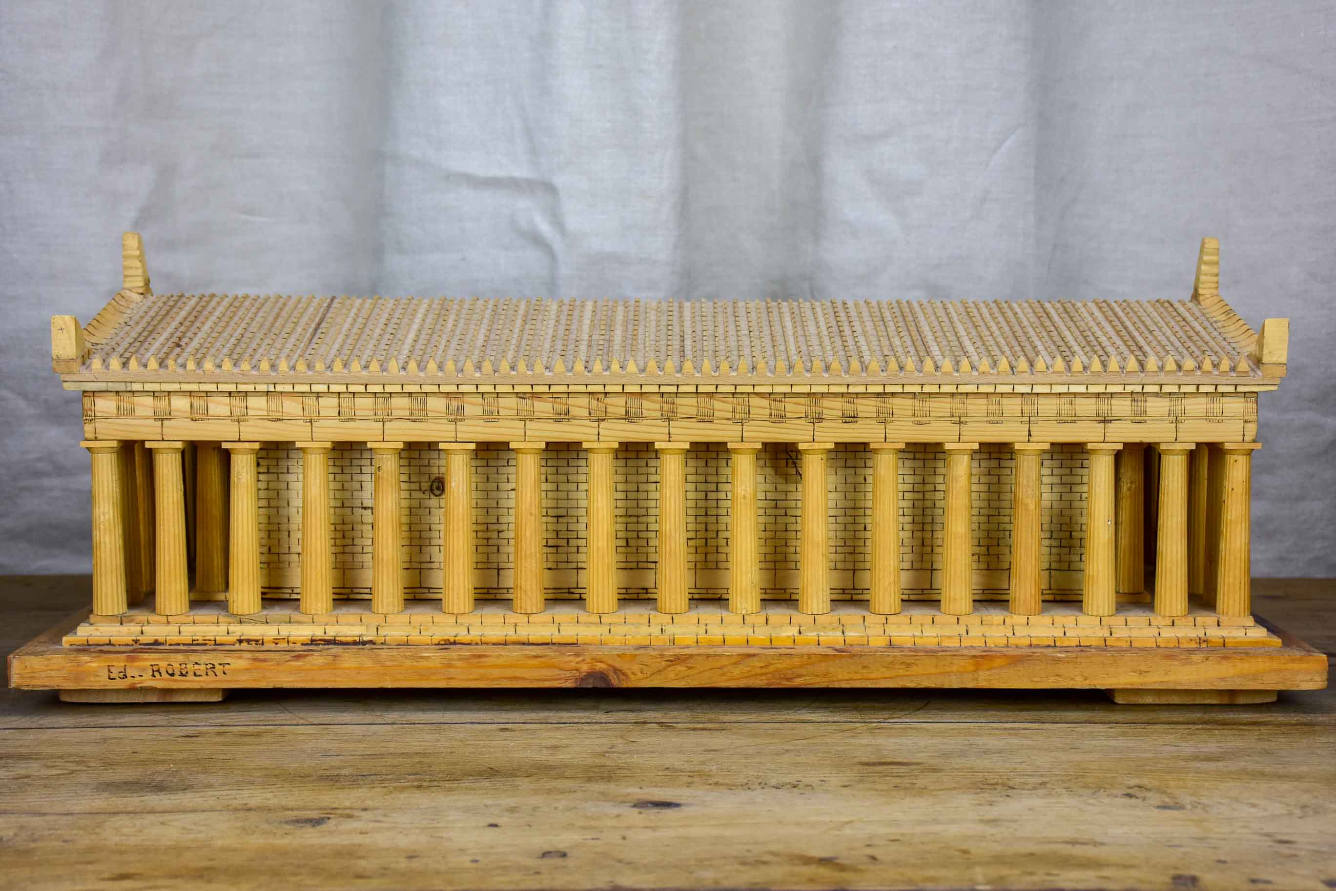 Vintage scale model of the Parthenon