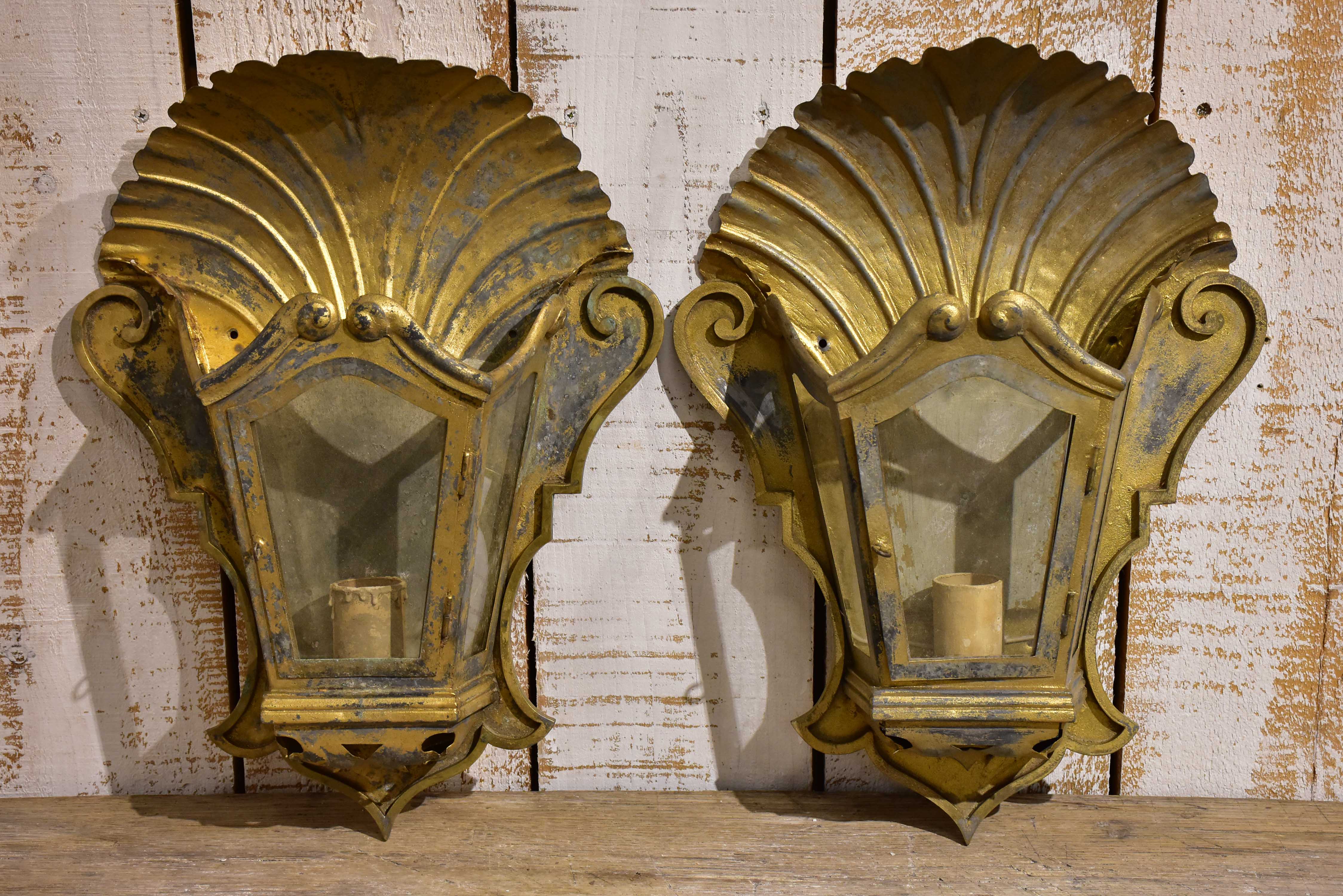 Pair of French wall sconces or appliques