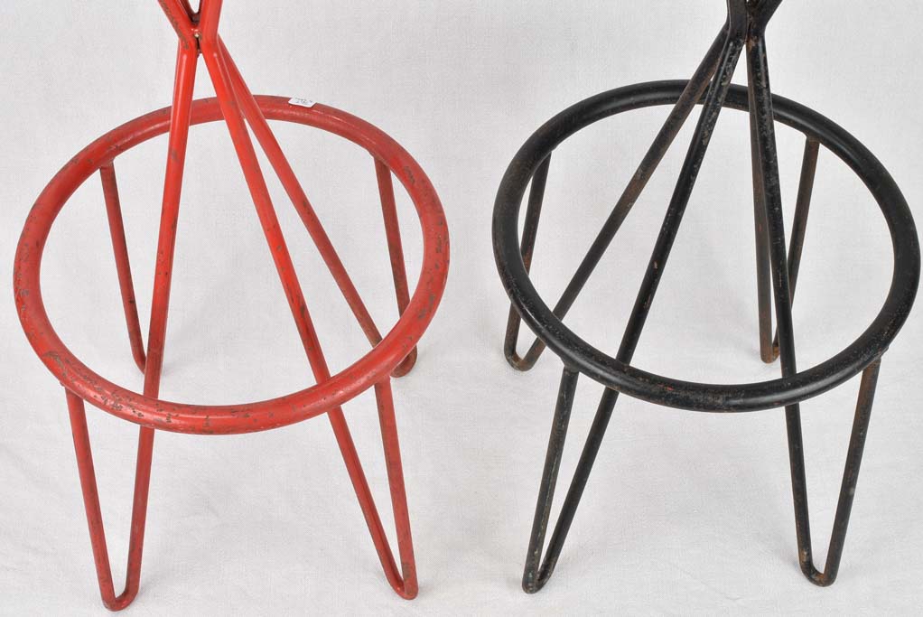 Two bar stools (Thonet for Pierre Paulin) 33½"