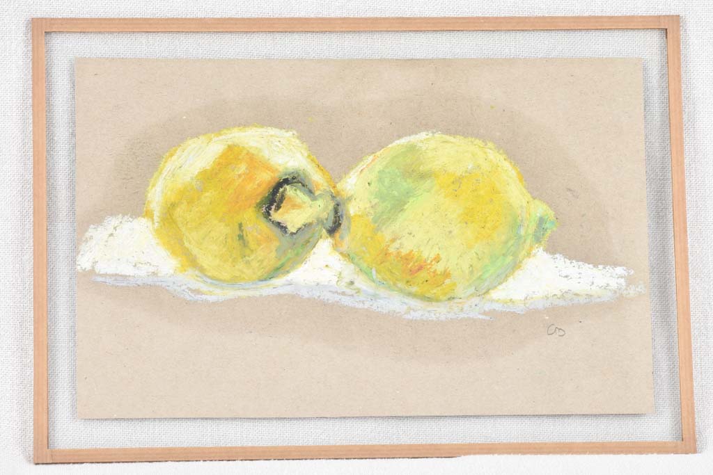 Still life, Two lemons, Caroline Beauzon 9" x 13"