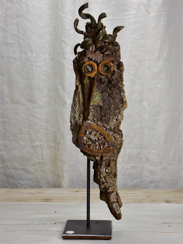 Artisan made sculpture made from salvaged materials