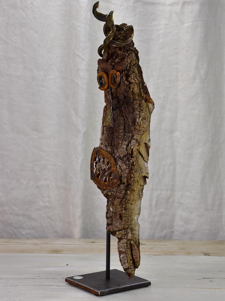 Artisan made sculpture made from salvaged materials