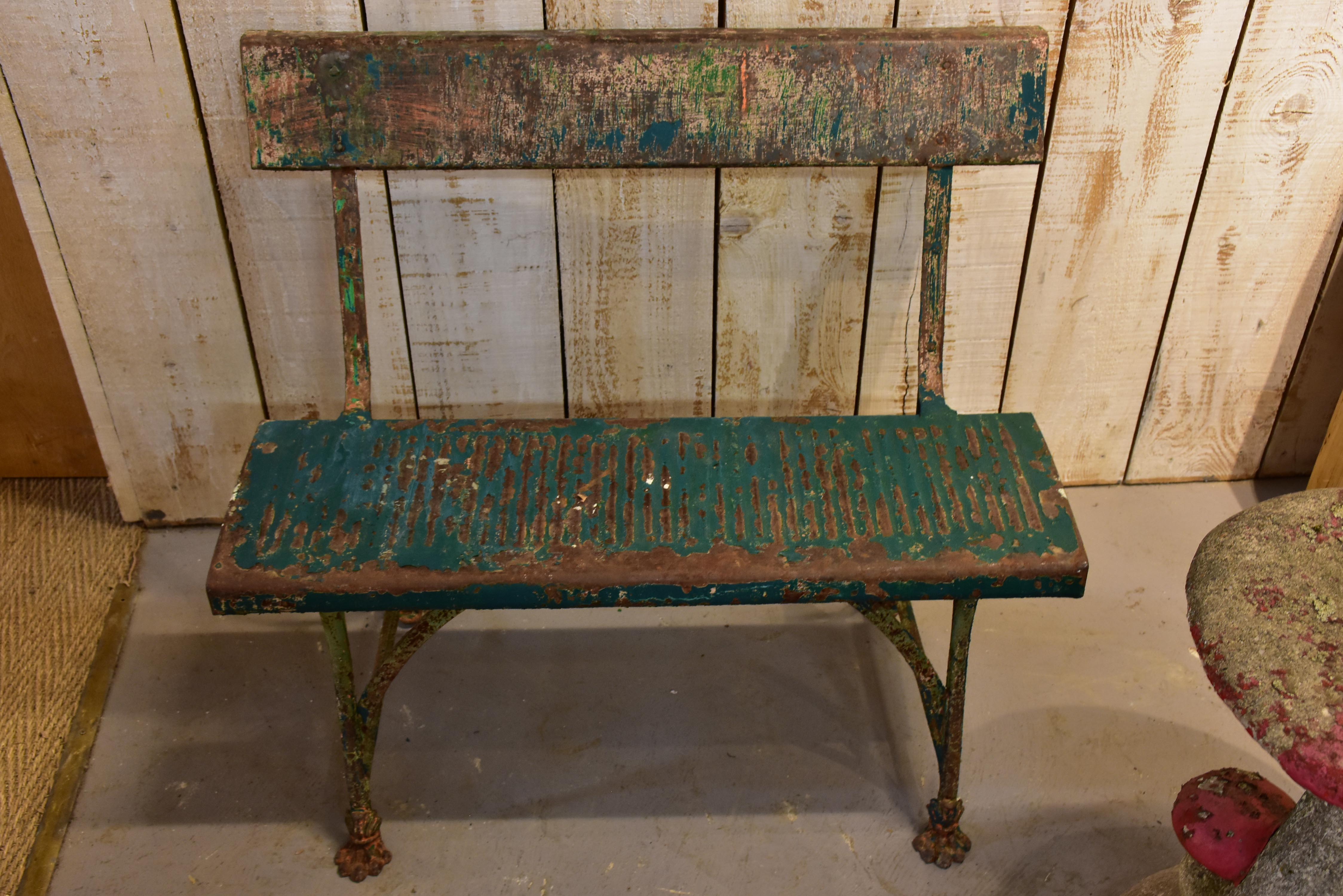 Antique French garden bench seat – Grassin, Arras