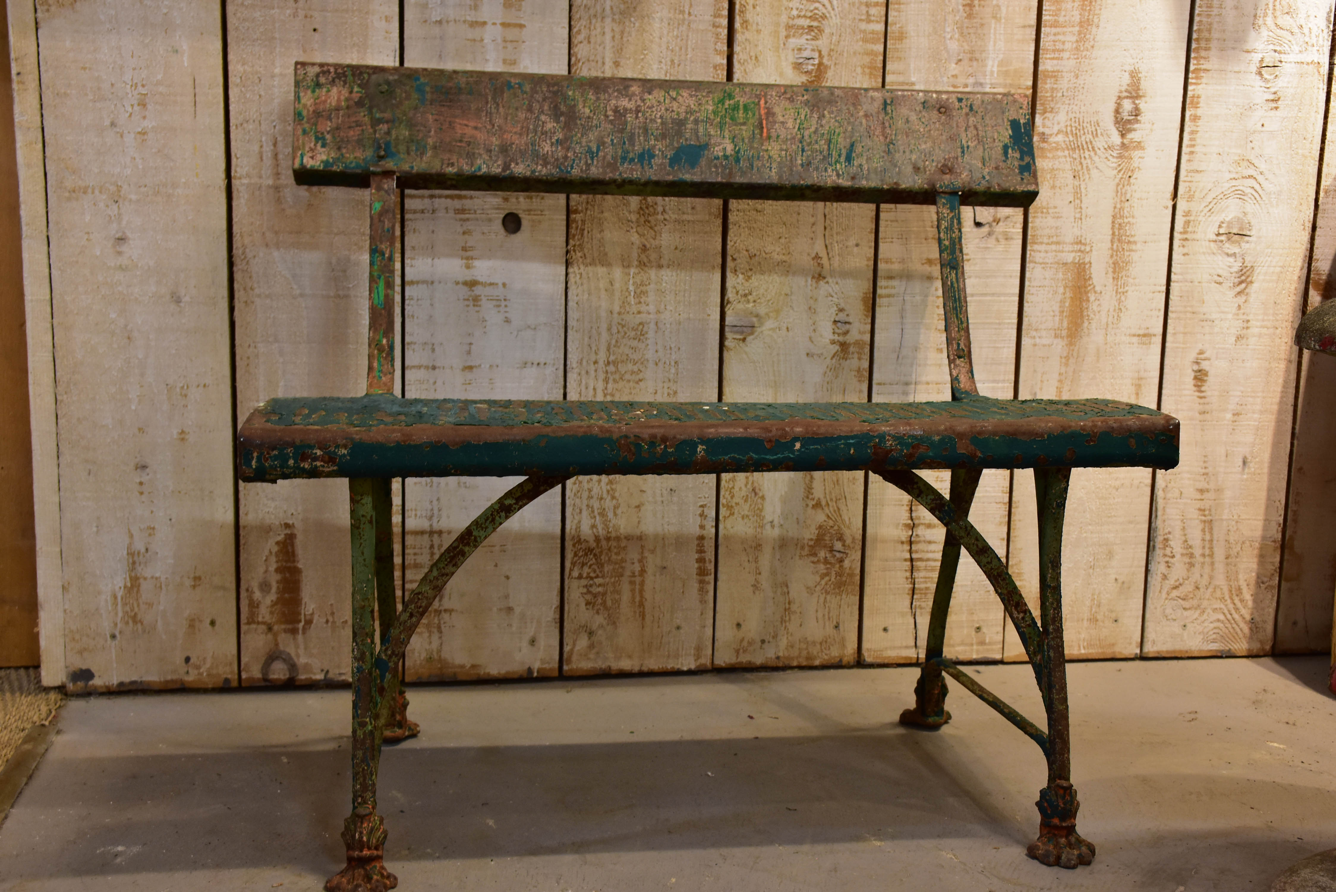 Antique French garden bench seat – Grassin, Arras