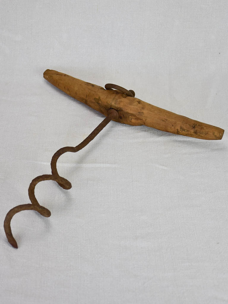 Very large artisan-made corkscrew 20½"