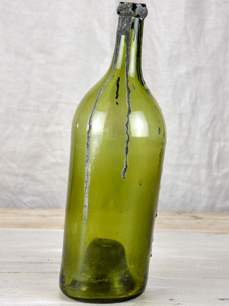 18th Century hand blown French bottle