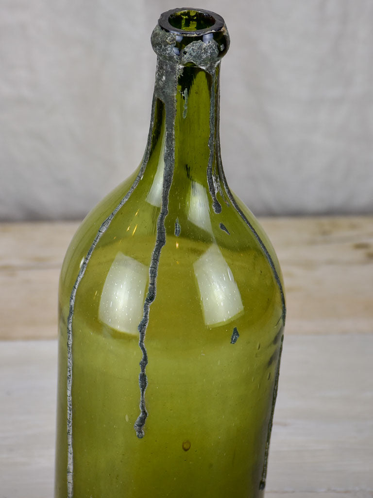 18th Century hand blown French bottle