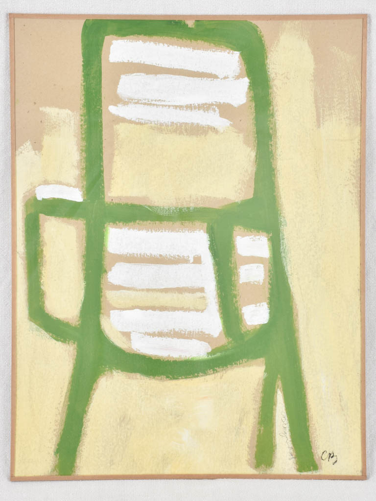 Green chair - Caroline Beauzon 19" x 24½"