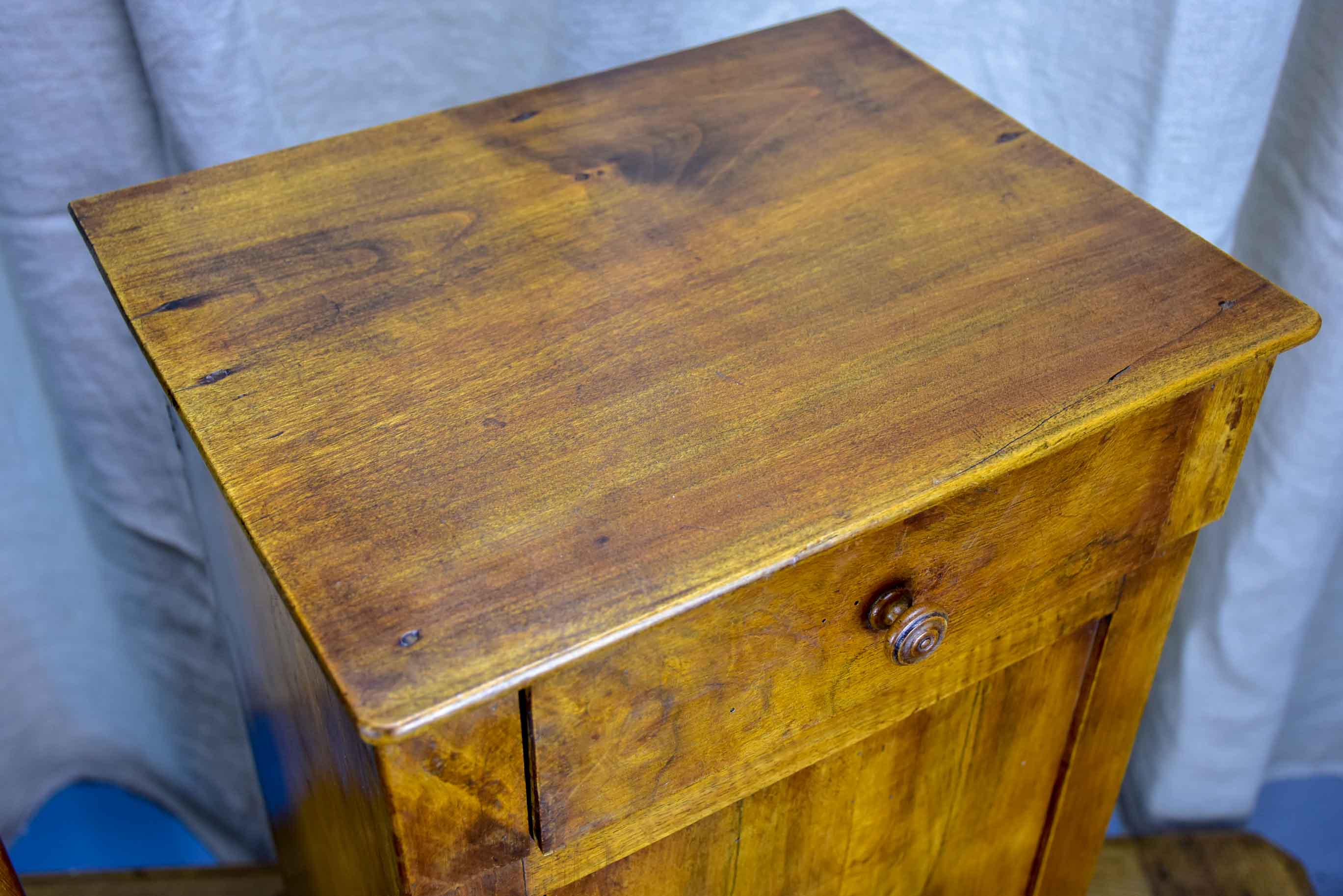 Two Louis Philippe walnut nightstands