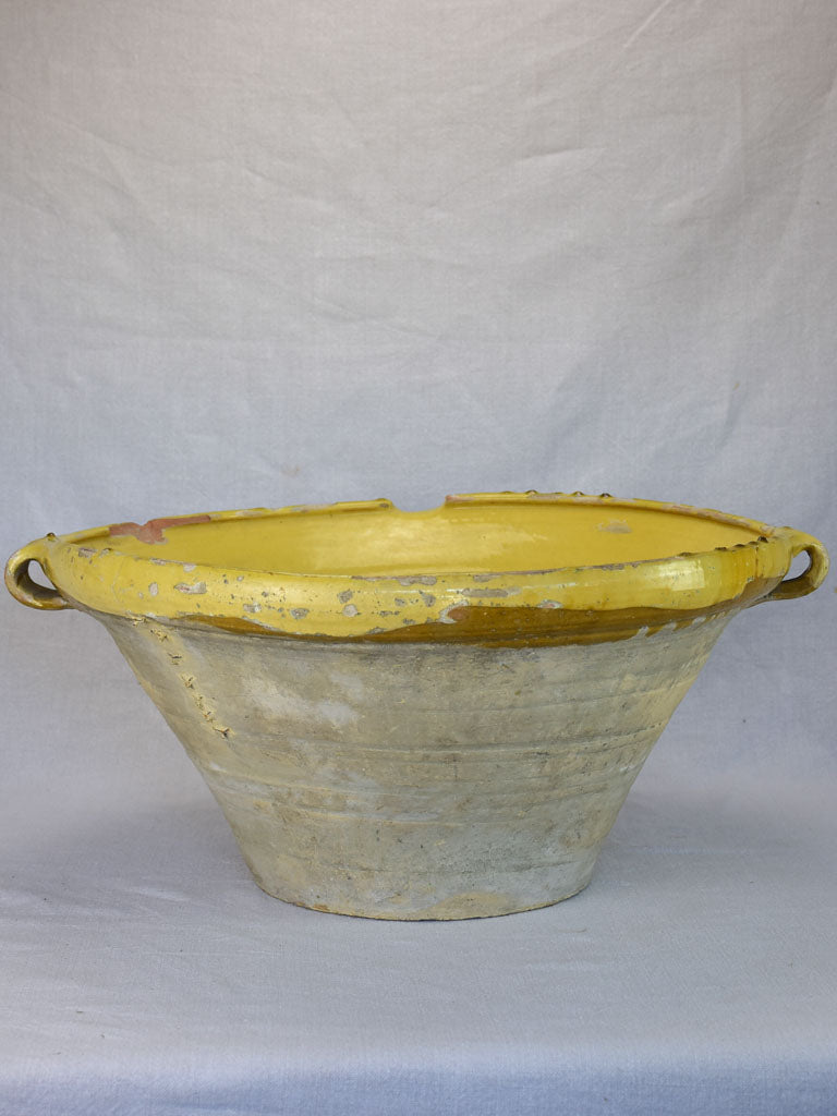 Large antique French tian bowl with repairs