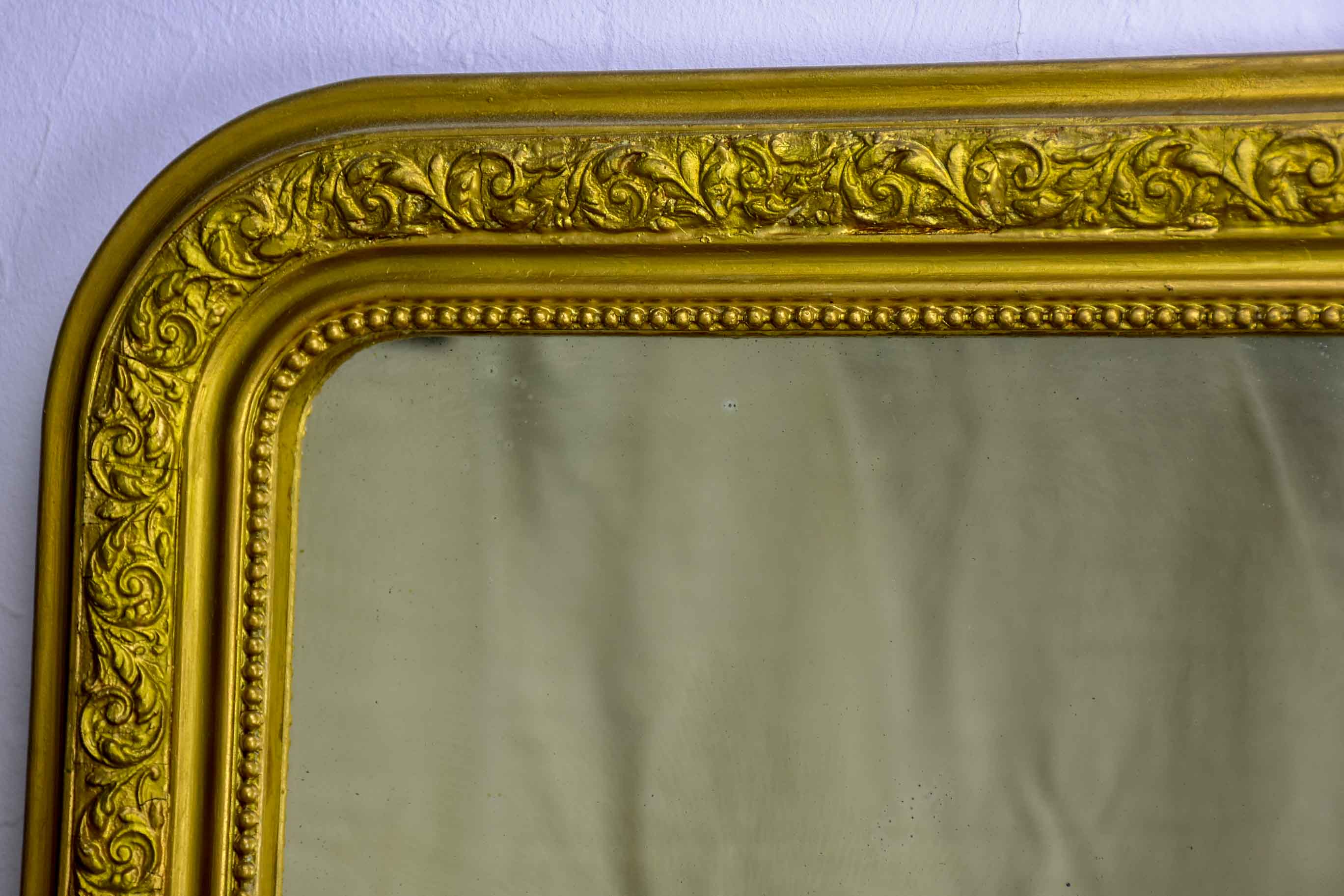 Antique French Louis Philippe mirror with gold frame 33 ¾'' x 24 ¾''