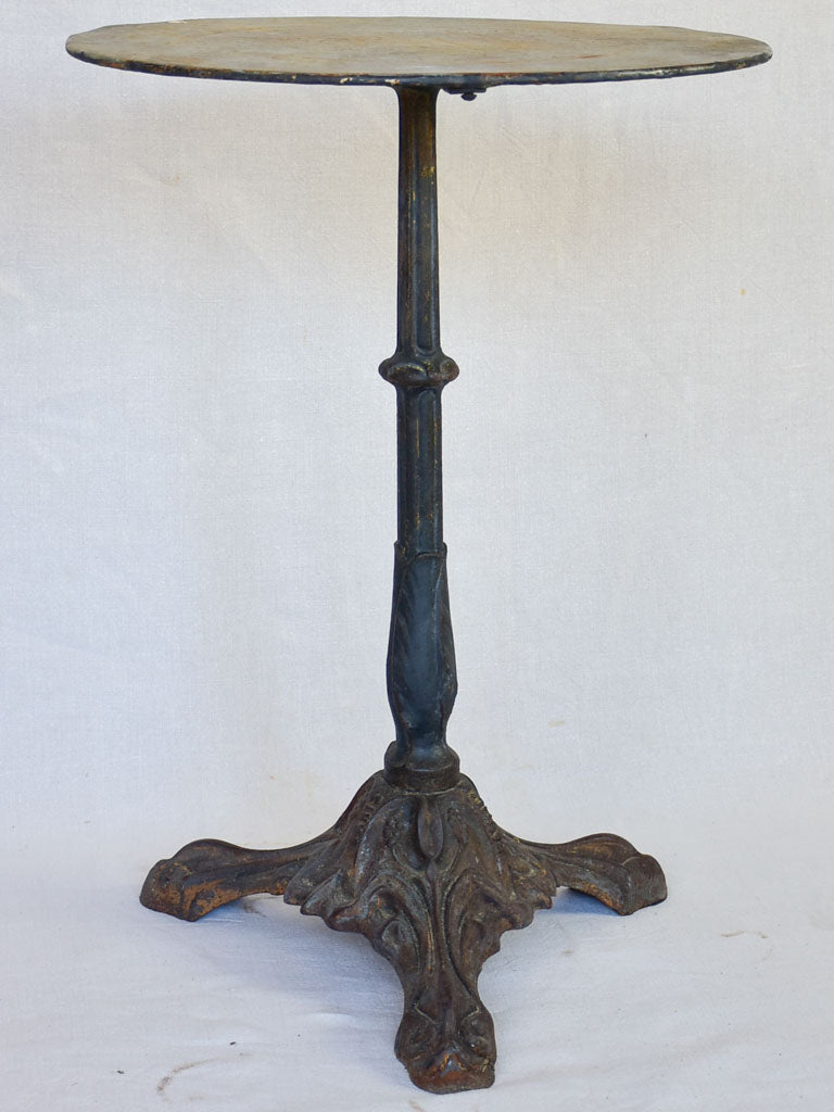 Art Nouveau bistro table with black patina - Bastille