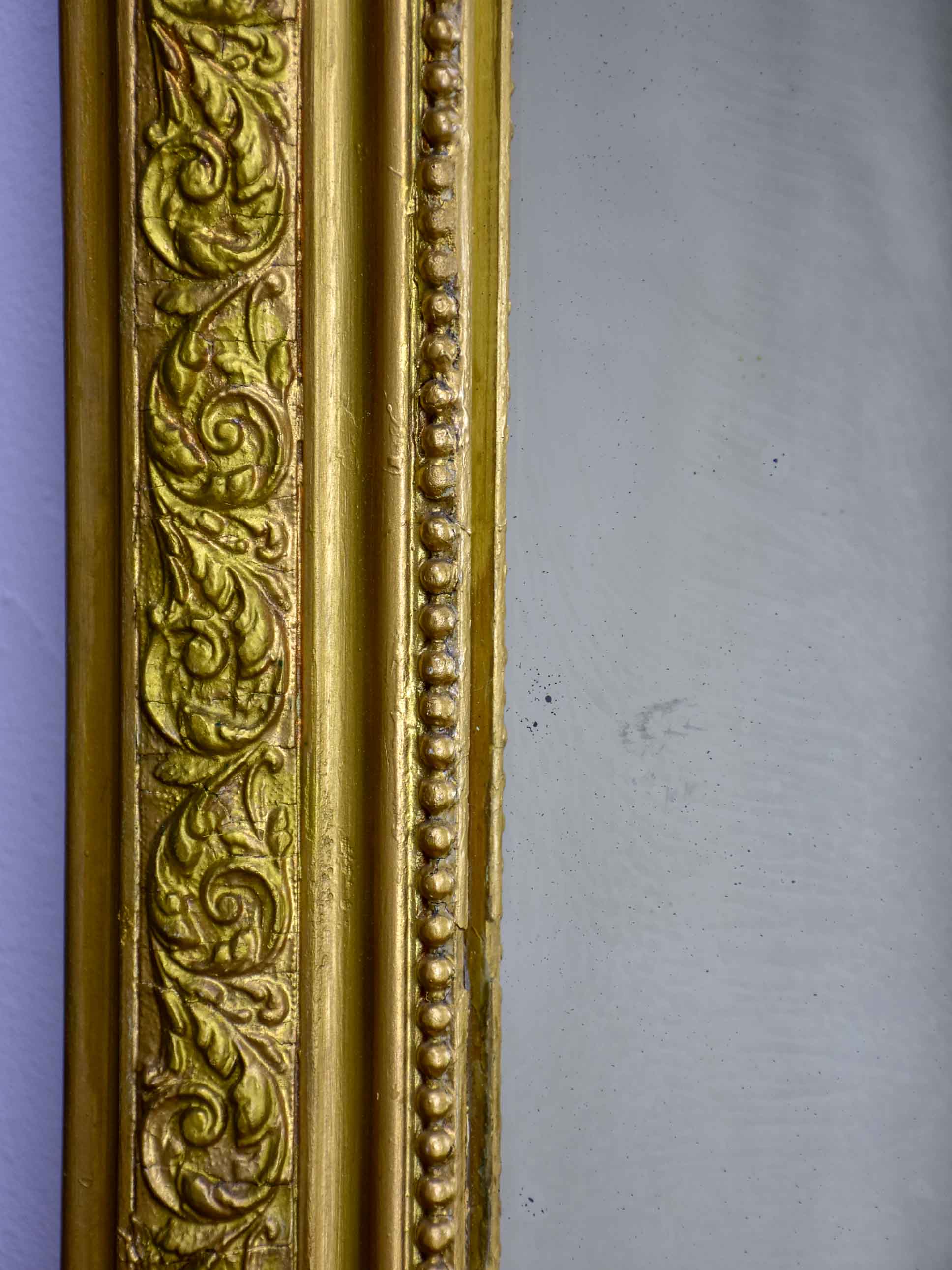 Antique French Louis Philippe mirror with gold frame 33 ¾'' x 24 ¾''