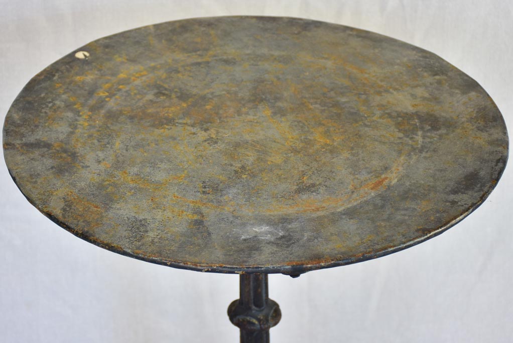 Art Nouveau bistro table with black patina - Bastille