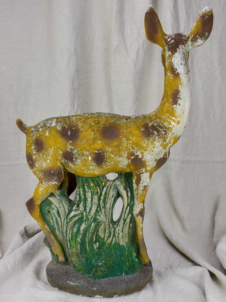 Mid century Italian garden sculpture of a deer