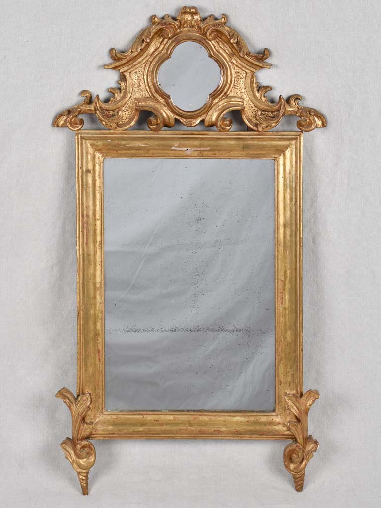 Mirror, gilt, Italian, 19th century, 18 "x 33½"