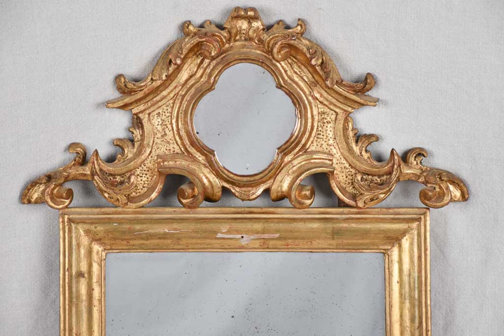 Mirror, gilt, Italian, 19th century, 18 "x 33½"